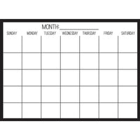 WallPops Black on Clear Monthly Calendar - Black-Calendars