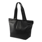 Bugatti Brera Vegan Leather Tote Bag - Black-Stylish over-the-shoulder handles for easy carrying