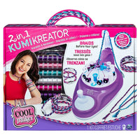 Cool Maker – Créateur de bracelets et colliers Kumi Kreator 2-en-1-Créez des colliers et des bracelets Kumi 8 ou 12 brins pour des allures différentes, sans un seul noeud !