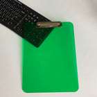 JAM Paper Standard Plastic Clipboard - Green - 2 Pack-The writing clip boards are great for the office, sport coaches, home use, job use, warehouse work, or school.