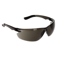 Techno Safety Glasses - Smoke - 4A Coating-Wraparound lightweight, frameless spectacle