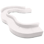 Flash Furniture Alon Series ZB803570SWH Leather Soft Reception Set, 11-Piece, White-White Leather Soft Upholstery