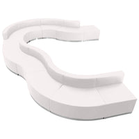 Flash Furniture Alon Series ZB803570SWH Leather Soft Reception Set, 11-Piece, White-White Leather Soft Upholstery