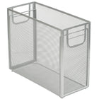 Staples Metal Mesh Tabletop File Organizer - Letter Size - Silver-File organizer designed for hanging letter-size file folders
