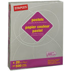 Staples 30% Recycled Pastel Coloured Copy Paper - Letter - 8-1/2" x 11" - Light Grey - 10 Reams/Case-20 lb.