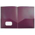 Staples Twin Pocket Report Cover - Assorted Fashion Colours-Business card cut out on front cover