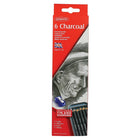 Derwent Charcoal Pencils Tin - 6 Pack-A combination of natural charcoal particles with the finest clays