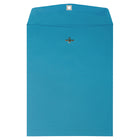 JAM Paper 10 x 13 Open End Catalog Envelopes with Clasp Closure, Brite Hue Blue Recycled, 100 Pack (87493)-Blue