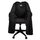 SnuggleBack Original Chair Blanket - Black-Attaches to any office chair