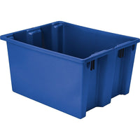 Lewis Bins+ Polylewton Stack-N-Nest Containers, 21.0" x 17.0", Blue, 2 Pack-Injection moulded from high-impact polyolefins