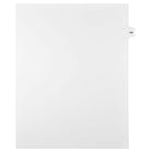 Mark Maker Legal Exhibit Index Tab White Single Tabs, 1/15th Cut, Letter Size, No Holes, Number 168, 25 Pack-White Single Tabs, 1/15th Cut
