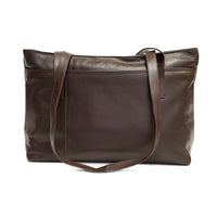 Ashlin Melia Ladies Classic Tote Bag, Dark Brown-Features ASHLINs InSideOrganizer™, with 5 credit card pockets and 2 pen loops.