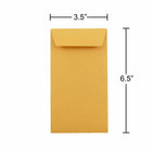 JAM Paper #7 Coin Business Recycled Envelopes - 3 1/2" x 6 1/2" - Brown Kraft - 100 Pack-Quantity: 100 envelopes per pack