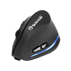 Marvo M703W Wireless 2.4Ghz, 2400DPI with Rechargeable Battery, Blue LED light, Right-Handed Ergonomic Gaming Mouse-High-profile design with optimum palm support