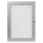 SECO Lockable Indoor/Outdoor Poster Frame Case - 24" W x 36" H - Silver-A lockable indoor or outdoor waterproof case to display posters, pictures, and notices - can be used indoors and outdoors