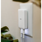LOGiiX Power Plus 35W Slim Duo PD Wall Charger - White-Features two USB Type-C ports with USB Power Delivery for fast charging