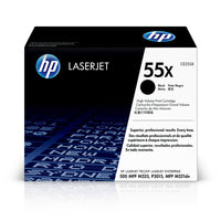 HP 55X (CE255X) Black High Yield Original LaserJet Toner Cartridge-Colour: Black