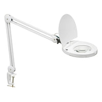 Dainolite LED Magnifier Black With 5D Lens +A Bracket White-Desk Lamp