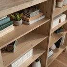 Sauder Pacific View Bookcase - Prime Oak-Four adjustable shelves