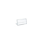 Azar Displays Horizontal L-Shape Sign Holder, 5.5"W x 3.5"H, 10 Pack (112759)-Sign holder