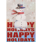 Rosedale Gold "Happy Holidays" Greeting Cards with Envelopes - 5-1/2" x 8" - 6 Pack-Greeting Cards