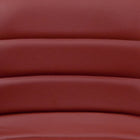 Flash Furniture Contemporary Vinyl Adjustable Height Barstool with Horizontal Stitch Back & Chrome Base - Burgundy - 2 Pack-Chrome Base