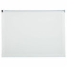JAM Paper Plastic Envelopes with Zip Closure - Letter Booklet - 9 3/4" x 13" - White - 12 Pack-Plastic Envelopes with Zipper Closure , Colour: White