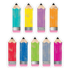Creative Teaching Press 6" Designer Cut-Outs, Pencils, 324 Pack-Designer Cut-Out Classroom Decorations