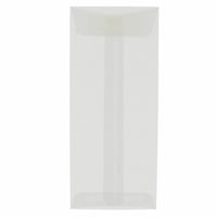 JAM Paper #14 Policy Business Translucent Vellum Envelopes - 5" x 11.5" - Clear - 50 Pack-Colour: Clear Translucent
