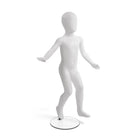 Can-Bramar PL Full Body Child  Unbreakable Mannequin - Age 2-3 Years - 43"H - Glass Base -  Blown White-Unisex 2-3 Years old full body child mannequin