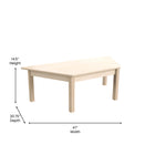 Flash Furniture Bright Beginnings Commercial Grade Wooden Trapezoid Preschool Classroom Activity Table-Greenguard Certified Wood for Low VOC Emissions