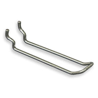 Azar Displays 4" x 0.148" Safety Metal Loop Hooks, 50 Pack-Safe and sturdy way to hang items from a pegboard system