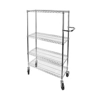 Kleton Push Carts, 4 Shelves, 48"W-Durable, dependable transport solution
