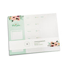 Pierre Belvedere Desk Pad - 8" x 11" - Flowers-Weekly planner