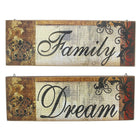 Cathay Importers Assorted Rustic Canvas Wall Quotes (EC-24-0151)-Print
