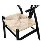 Nicer Furniture Wegner Wishbone Chair - Black - 2 Pack-Sturdy construction