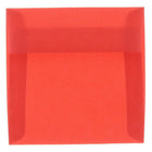 JAM Paper 6.5 x 6.5 Square Envelopes, Red Translucent Vellum, 50 Pack (1592122I)-Primary red translucent envelope