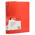 JAM Paper Plastic 3 Ring Binder, 0.75 inch, Red, 4 Pack (750T1reg)-Red