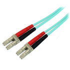 StarTech 3M 10 Gb Aqua Multimode 50/125 Duplex Lszh Fiber Patch Cable Lc, Lc-Suitable for installations under restrictive building codes, with LSZH rating