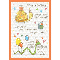 Millbrook Studios – Cartes de souhaits et enveloppes, It’s Your Birthday..., 5 3/8 x 7 3/4 po, 18/paquet (06052)-Imprimé sur du papier cartonné non couché