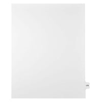 Mark Maker Legal Exhibit Index Tab White Single Tabs, 1/15th Cut, Letter Size, No Holes, Number 179, 25 Pack-White Single Tabs, 1/15th Cut