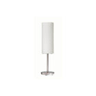 Dainolite – Lampe de table avec abat-jour en verre givré, 18 x 5 x 5 po, chrome satiné (83205-SC-WH)-1 ampoule 100 W de type A à culot E26 (non comprise)