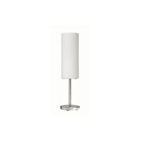 Dainolite – Lampe de table avec abat-jour en verre givré, 18 x 5 x 5 po, chrome satiné (83205-SC-WH)-1 ampoule 100 W de type A à culot E26 (non comprise)