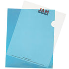 JAM Paper Plastic Sleeves, 9 x 11.5, Blue, 120 Pack (2226316987B)-Blue