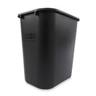 Rubbermaid Plastic Wastebasket - 28 1/2 Quart - Black-Capacity: 7 gallons