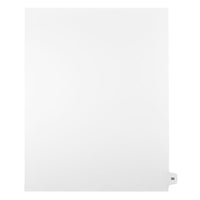 Mark Maker Legal Exhibit Index Tab White Single Tabs, 1/15th Cut, Letter Size, No Holes, Number 30, 25 Pack-White Single Tabs, 1/15th Cut