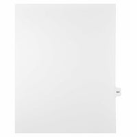 Mark Maker Legal Exhibit Index Tab White Single Tabs, 1/15th Cut, Letter Size, No Holes, Number 191, 25 Pack-White Single Tabs, 1/15th Cut