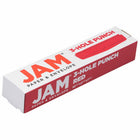 JAM Paper Metal 3 Hole Punch - Red - 10 Sheet Capacity-Size: 10.375 x 2.25 x 1.625 inches