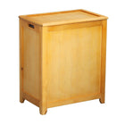 Oceanstar RHP0109N Rectangular Laundry Wood Hamper with Interior Bag, Natural-Hand grips on both sides for portability