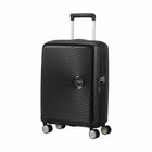 American Tourister Curio Spinner Carry-on Luggage - Bass Black-Constructed of 100% polypropylene offering extreme durability with a texture that reduces the visibility of scratches
